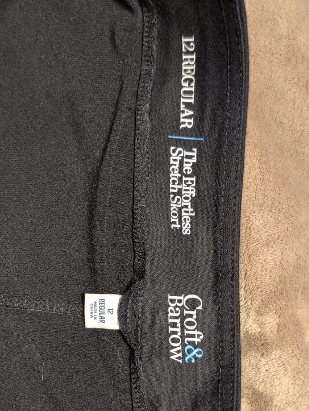 croft & barrow Black Skort - Picture 3 of 4